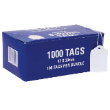 Blank Card Tags With String 47mmx30mm, 1000 Tags Per Box